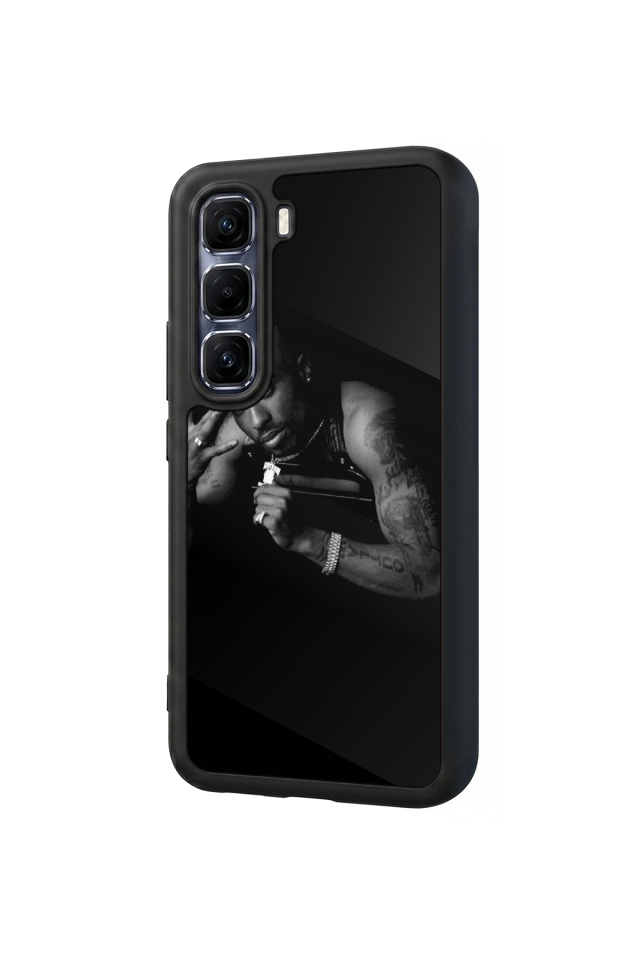 Infinix Hot 60 Pro Plus Uyumlu Tupac Tasarımlı Glossy Premium Kılıf