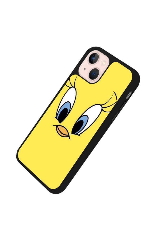 iPhone 15 Plus Uyumlu Tweety Tasarımlı Glossy Premium Kılıf