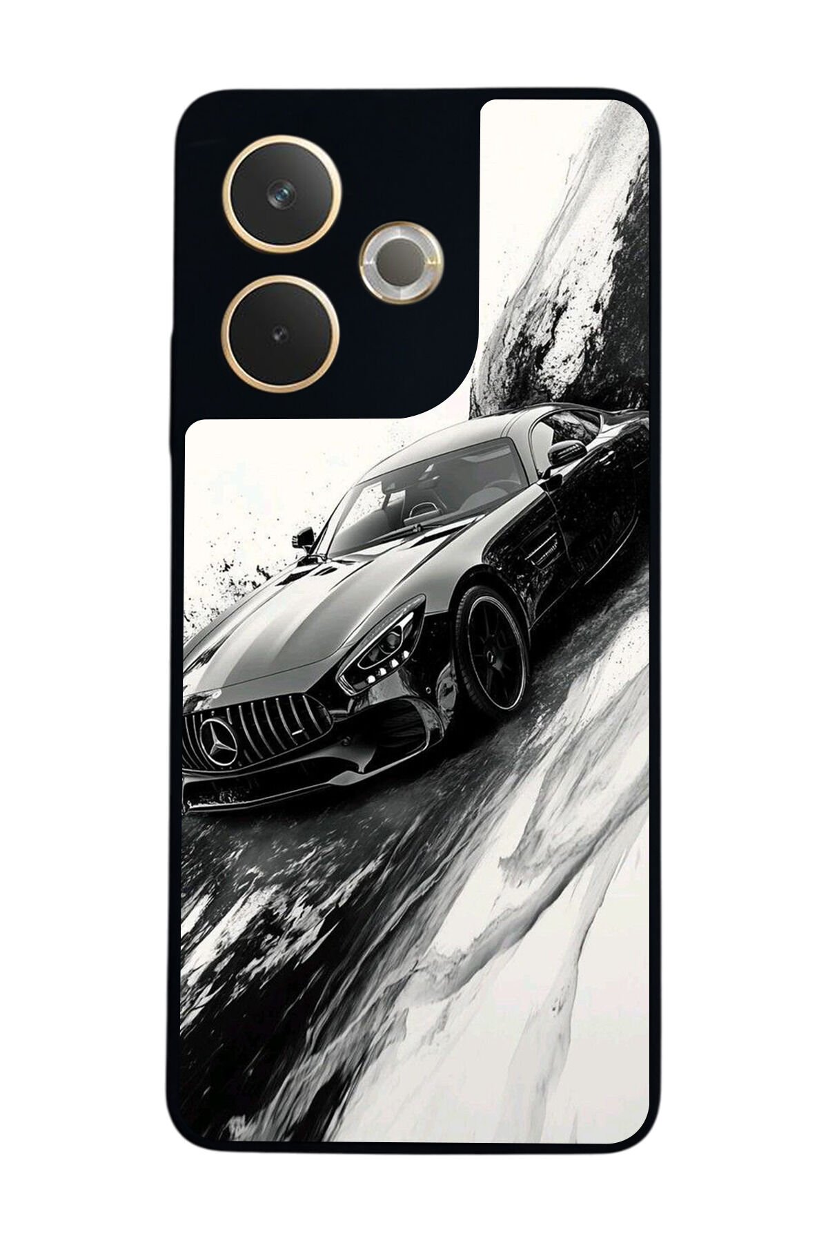 Oppo A5 Pro Uyumlu Mercedes Tasarımlı Glossy Premium Kılıf