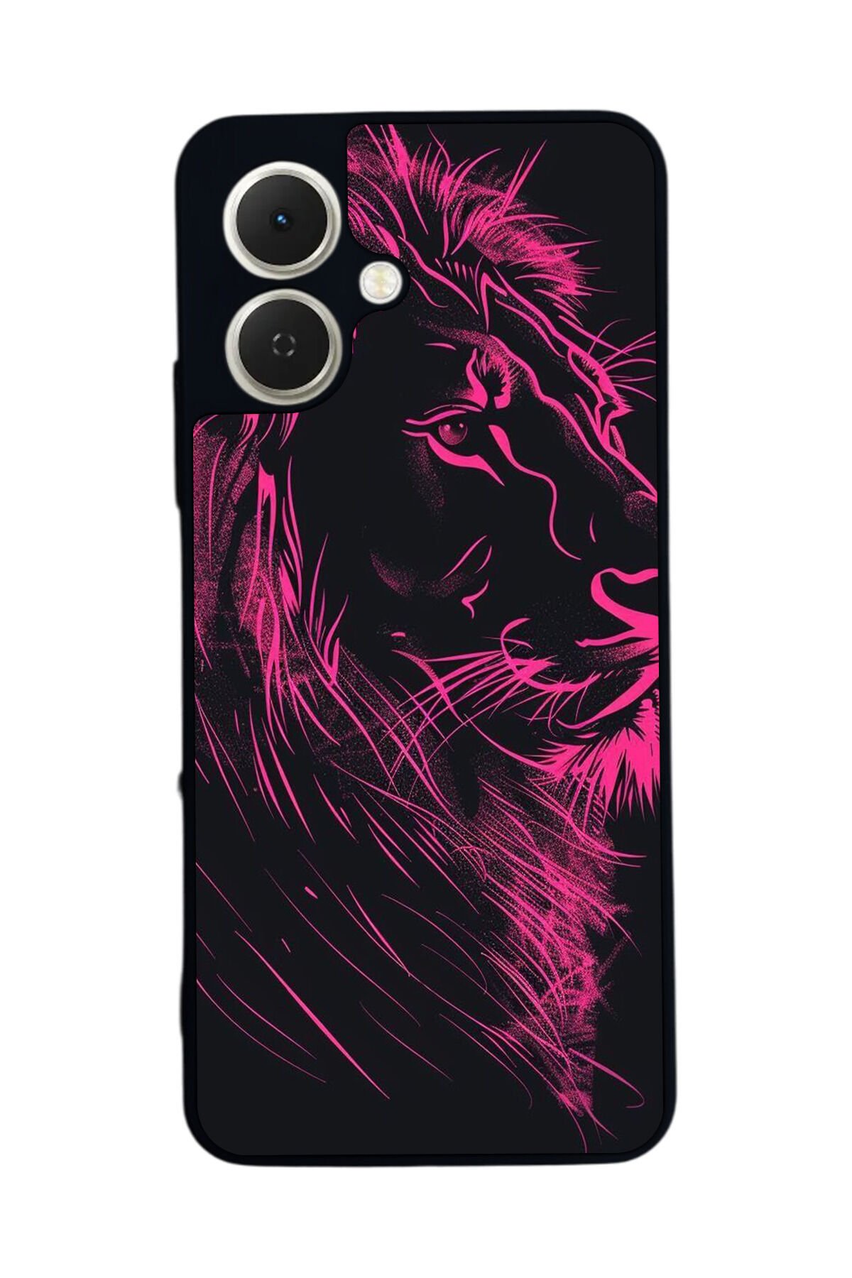 Tecno Spark GO 2 Uyumlu Aslan Tasarımlı Glossy Premium Kılıf