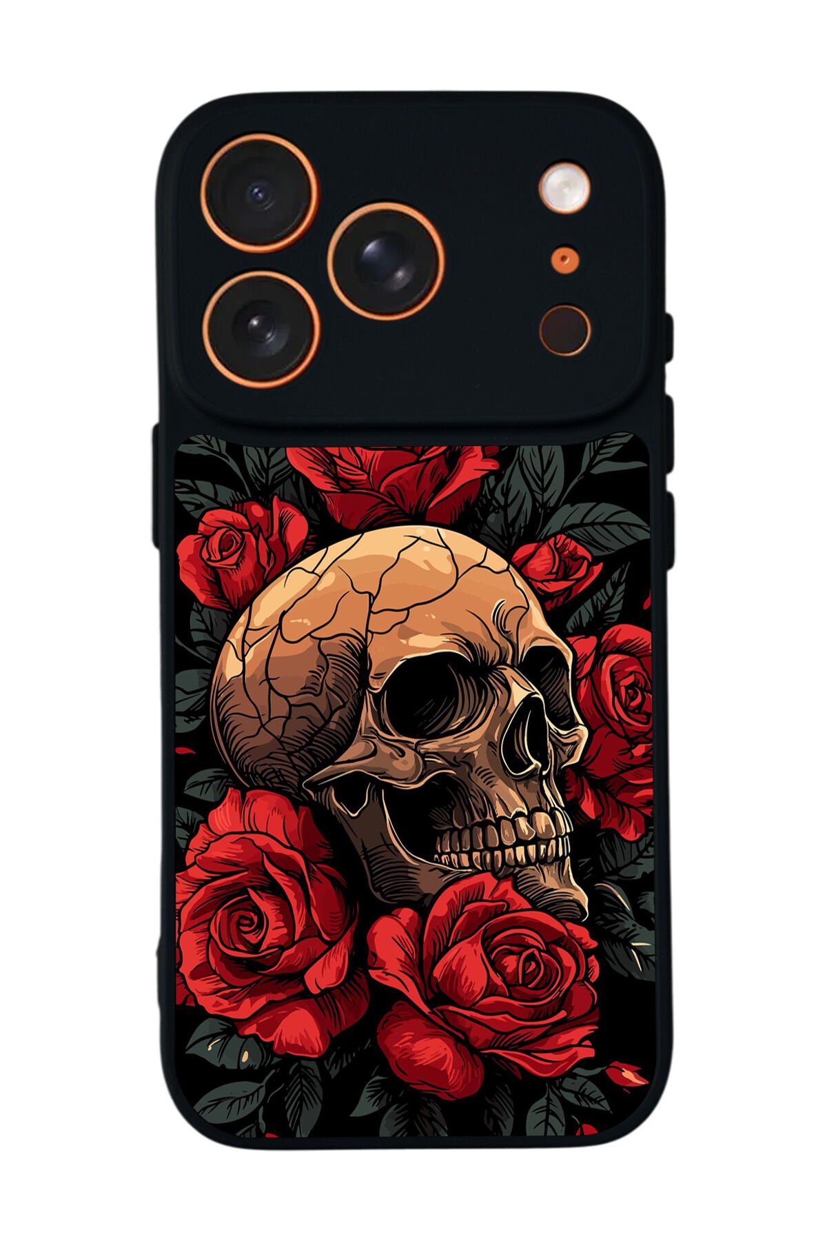 iPhone 17 Pro Uyumlu KuruKafa Tasarımlı Glossy Premium Kılıf