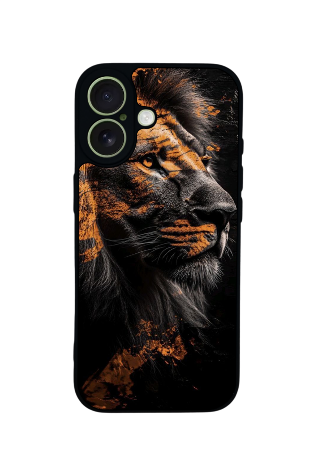 iPhone 17 Uyumlu Aslan Tasarımlı Glossy Premium Kılıf