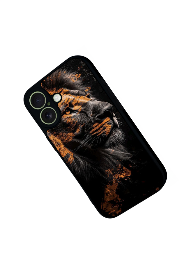 iPhone 17 Uyumlu Aslan Tasarımlı Glossy Premium Kılıf