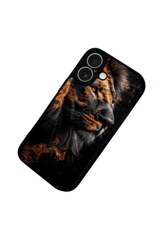 iPhone 17 Uyumlu Aslan Tasarımlı Glossy Premium Kılıf