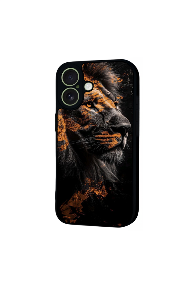 iPhone 17 Uyumlu Aslan Tasarımlı Glossy Premium Kılıf