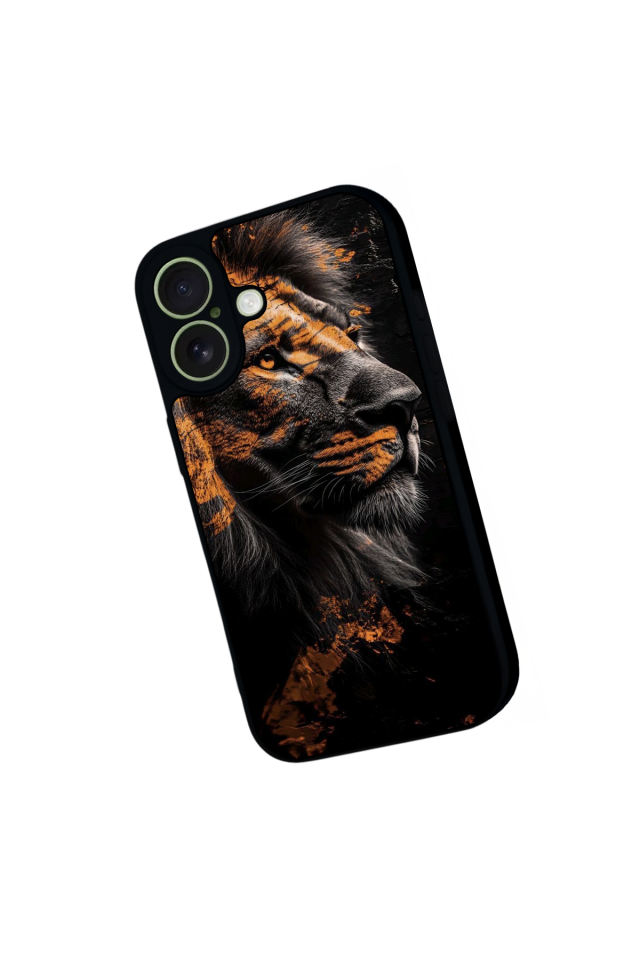 iPhone 17 Uyumlu Aslan Tasarımlı Glossy Premium Kılıf