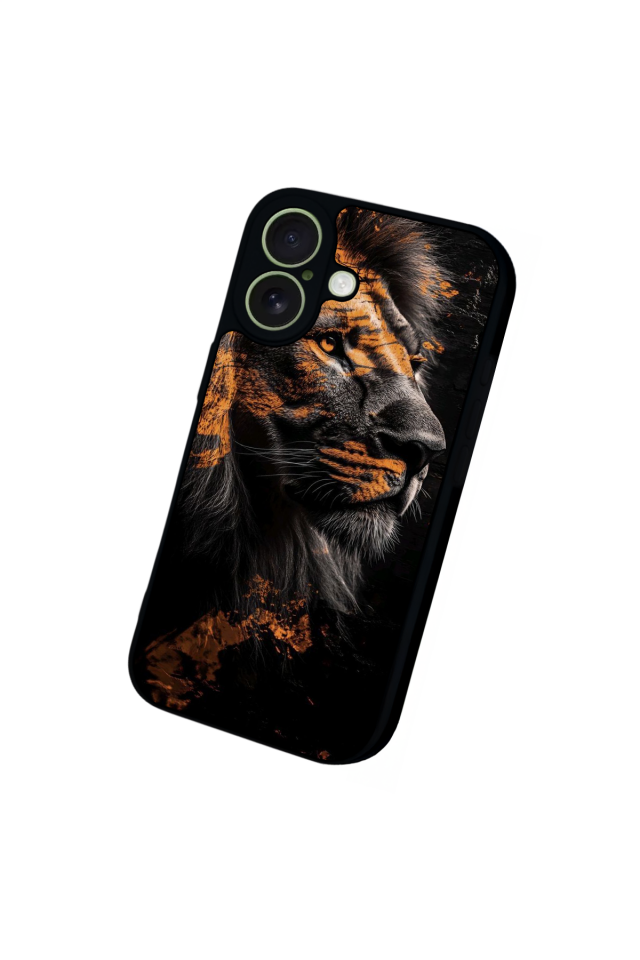 iPhone 17 Uyumlu Aslan Tasarımlı Glossy Premium Kılıf