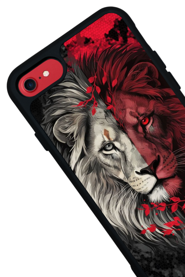 iPhone 7 Uyumlu Aslan Tasarımlı Glossy Premium Kılıf