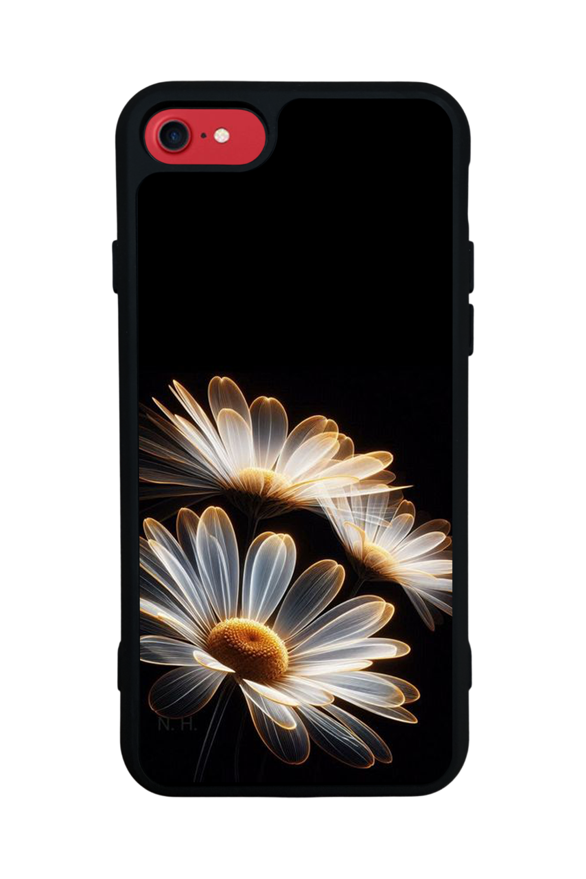 iPhone 8 Uyumlu Cicek Tasarımlı Glossy Premium Kılıf