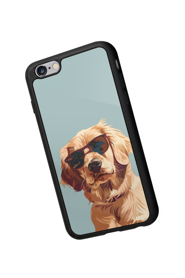 iPhone 6 Plus Uyumlu Golden Kopek Tasarımlı Glossy Premium Kılıf