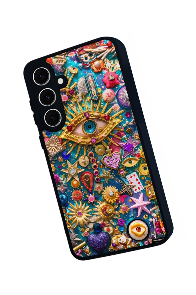 Samsung Galaxy A16 Uyumlu Göz Tasarımlı Glossy Premium Kılıf