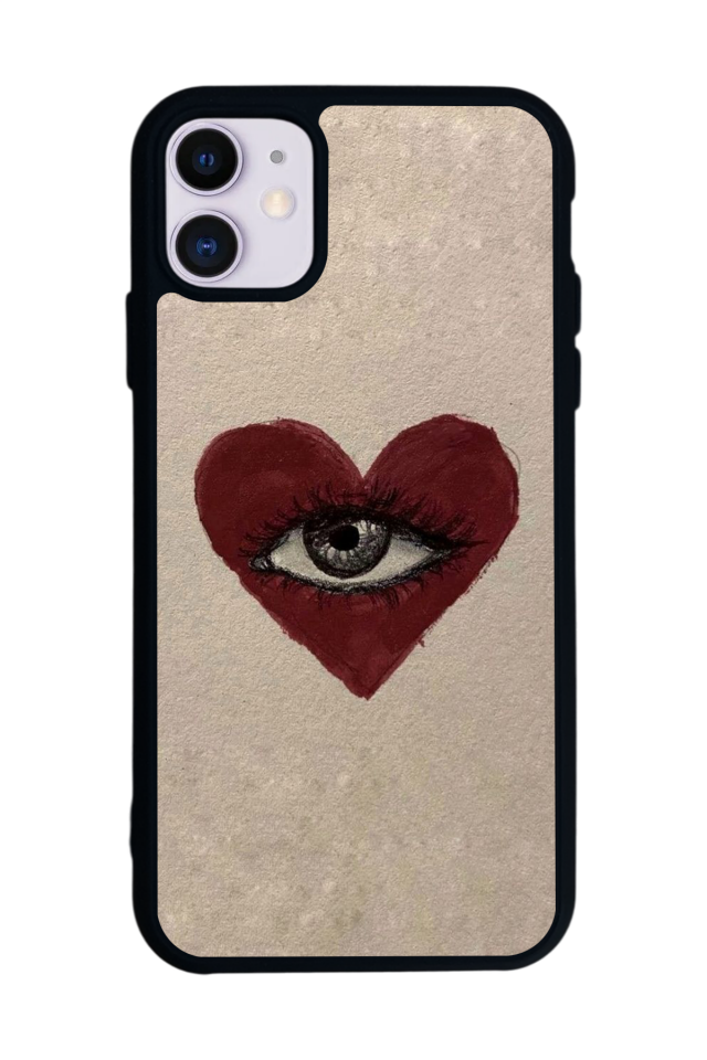 iPhone 11 Uyumlu Kalp Love Tasarımlı Glossy Premium Kılıf