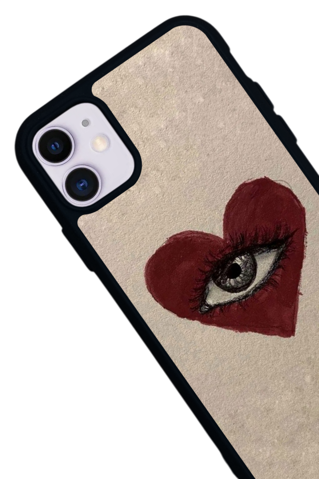 iPhone 11 Uyumlu Kalp Love Tasarımlı Glossy Premium Kılıf