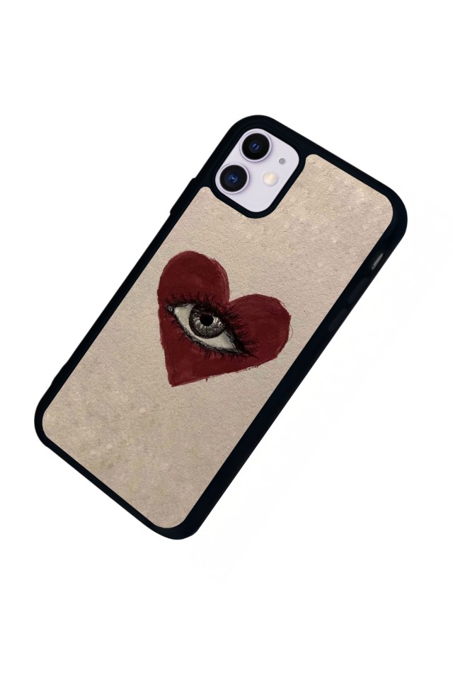 iPhone 11 Uyumlu Kalp Love Tasarımlı Glossy Premium Kılıf