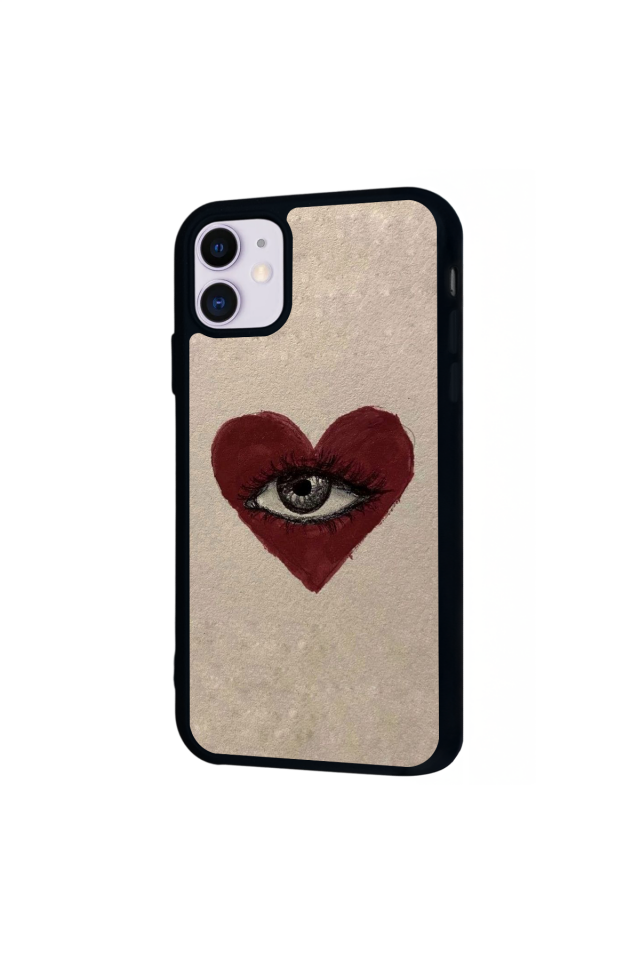 iPhone 11 Uyumlu Kalp Love Tasarımlı Glossy Premium Kılıf