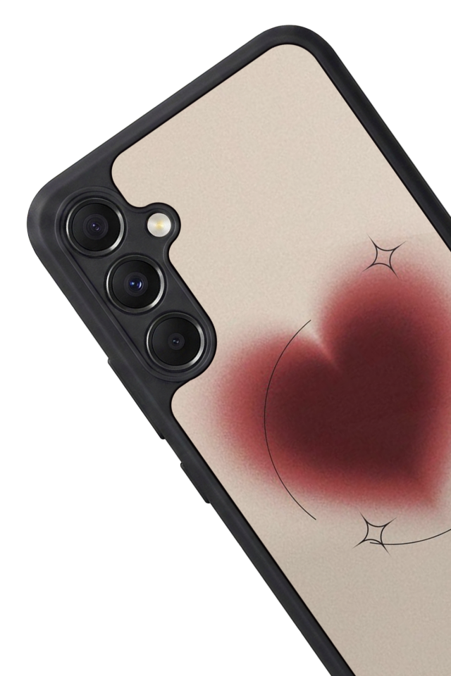Samsung Galaxy M34 Uyumlu Kalp Love Tasarımlı Glossy Premium Kılıf