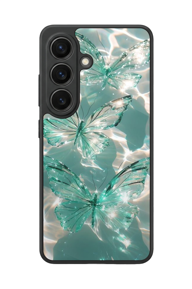 Samsung Galaxy S26 Uyumlu Kelebek Tasarımlı Glossy Premium Kılıf