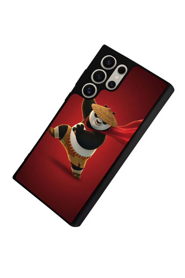 Samsung Galaxy S22 Ultra Uyumlu Kung Fu Panda Tasarımlı Glossy Premium Kılıf