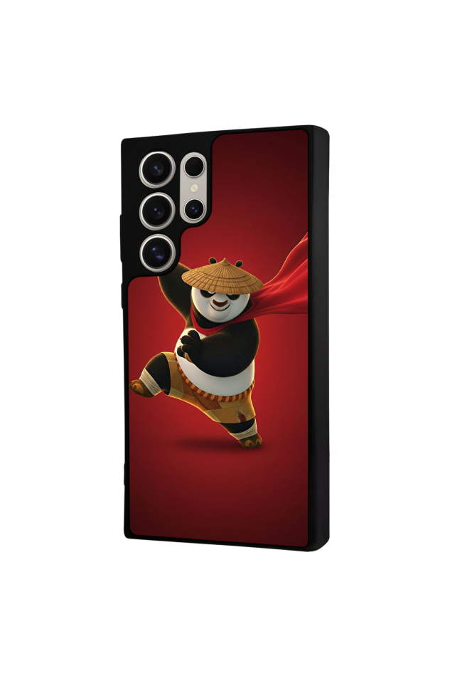 Samsung Galaxy S22 Ultra Uyumlu Kung Fu Panda Tasarımlı Glossy Premium Kılıf