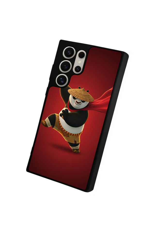 Samsung Galaxy S22 Ultra Uyumlu Kung Fu Panda Tasarımlı Glossy Premium Kılıf
