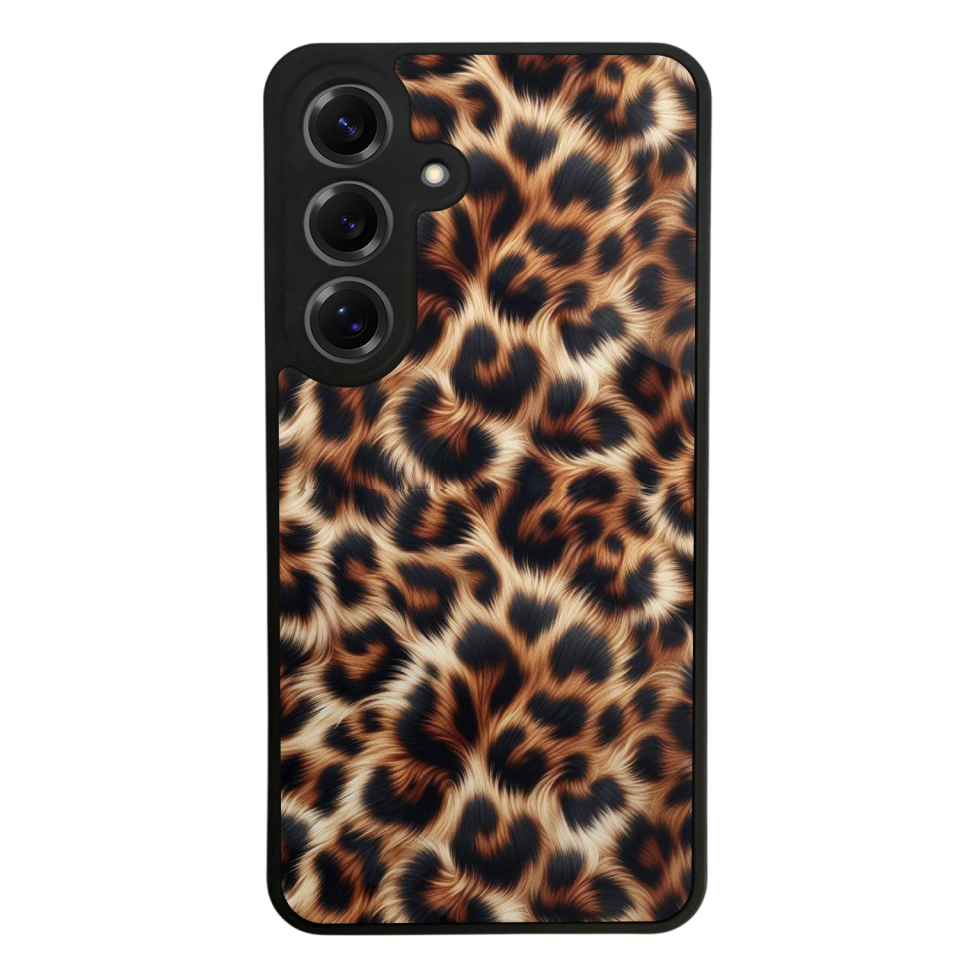 Samsung Galaxy S25 Uyumlu Leopar Tasarımlı Glossy Premium Kılıf
