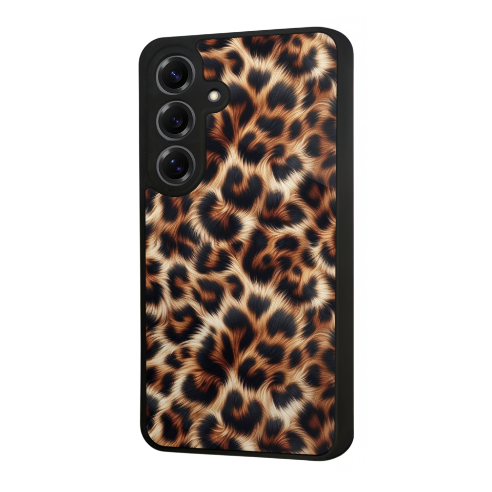 Samsung Galaxy S25 Uyumlu Leopar Tasarımlı Glossy Premium Kılıf