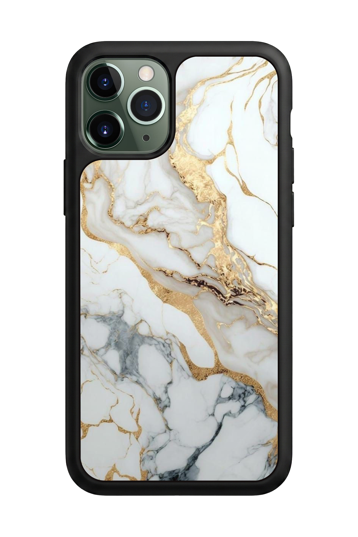 iPhone 11 Pro Max Uyumlu Mermer Marble Tasarımlı Glossy Premium Kılıf