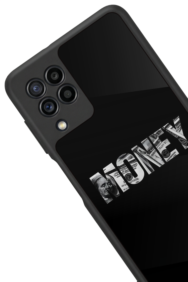 Samsung Galaxy M22 Uyumlu Money Para Tasarımlı Glossy Premium Kılıf