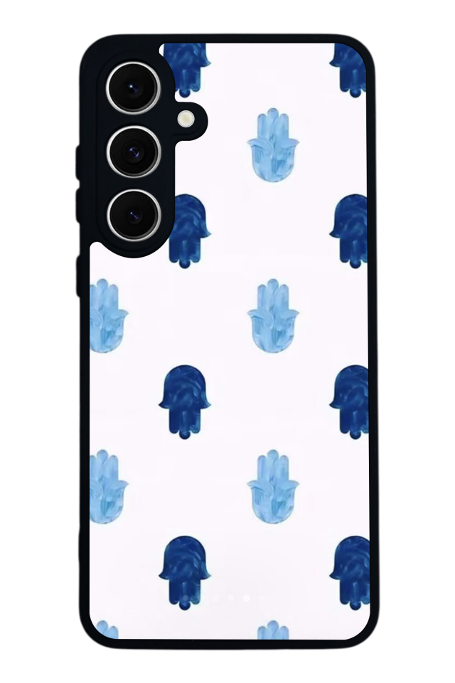 Samsung Galaxy S24 FE Uyumlu Nazar Tasarımlı Glossy Premium Kılıf