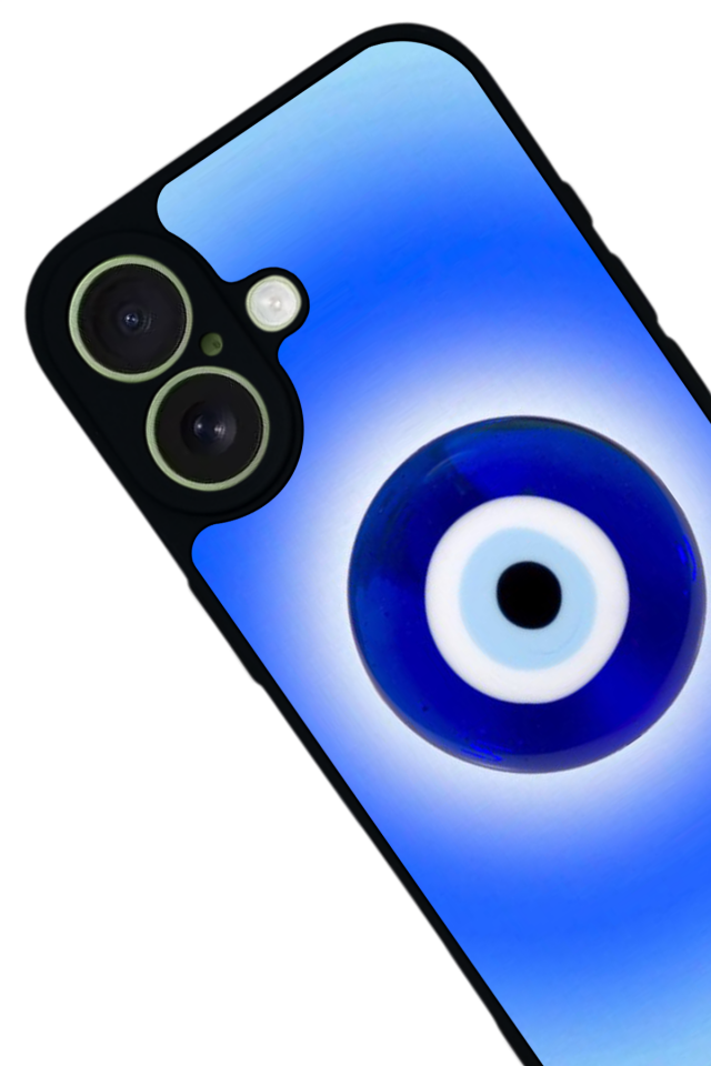 iPhone 17 Uyumlu Nazar Tasarımlı Glossy Premium Kılıf