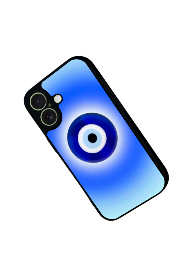 iPhone 17 Uyumlu Nazar Tasarımlı Glossy Premium Kılıf