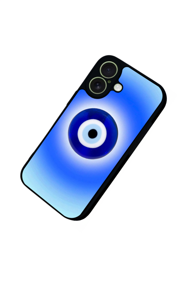 iPhone 17 Uyumlu Nazar Tasarımlı Glossy Premium Kılıf