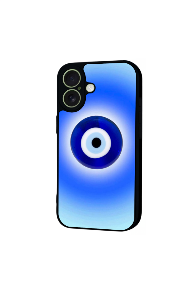 iPhone 17 Uyumlu Nazar Tasarımlı Glossy Premium Kılıf