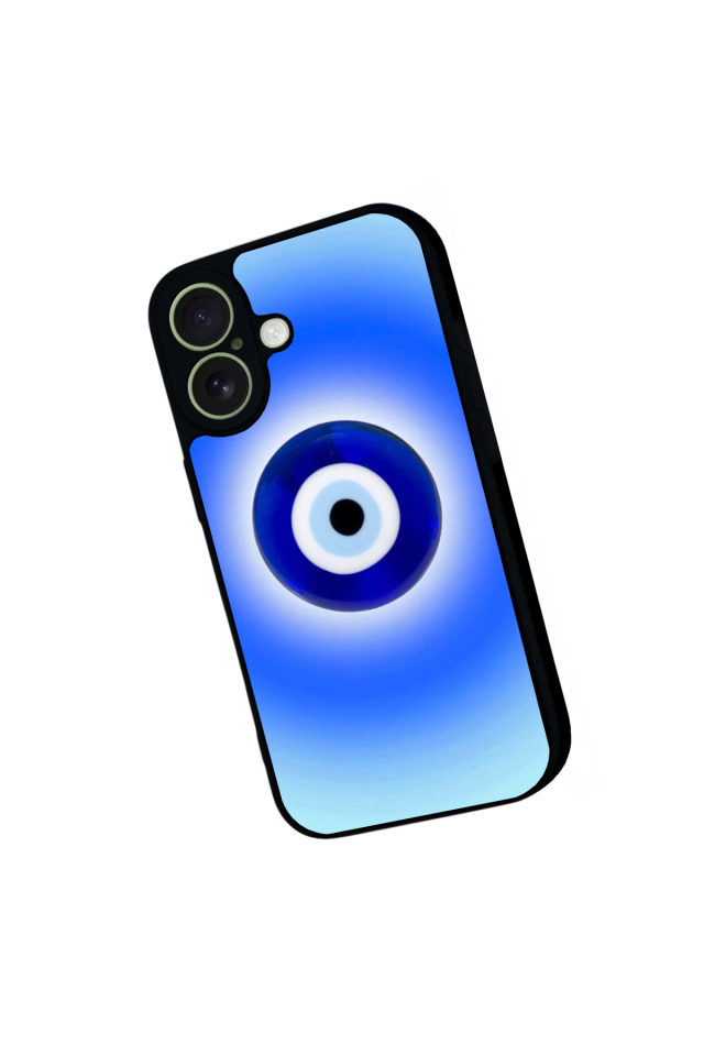 iPhone 17 Uyumlu Nazar Tasarımlı Glossy Premium Kılıf
