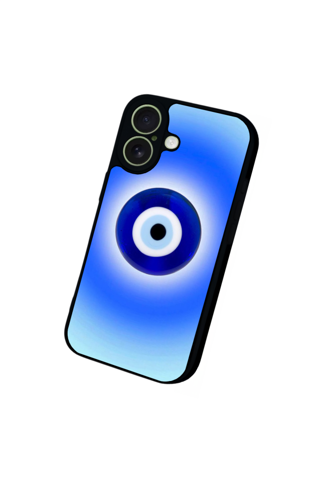 iPhone 17 Uyumlu Nazar Tasarımlı Glossy Premium Kılıf