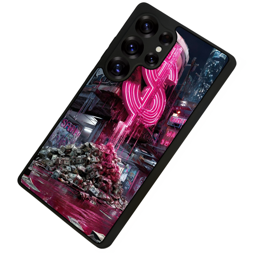 Samsung Galaxy S25 Ultra Uyumlu Para Tasarımlı Glossy Premium Kılıf