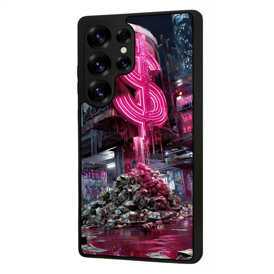 Samsung Galaxy S25 Ultra Uyumlu Para Tasarımlı Glossy Premium Kılıf