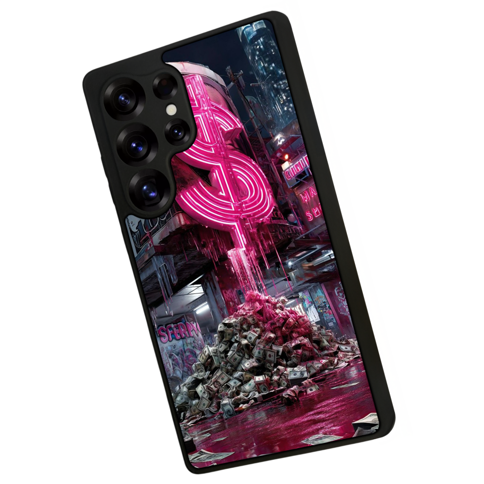 Samsung Galaxy S25 Ultra Uyumlu Para Tasarımlı Glossy Premium Kılıf