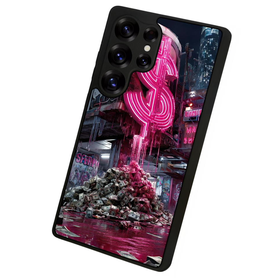 Samsung Galaxy S25 Ultra Uyumlu Para Tasarımlı Glossy Premium Kılıf