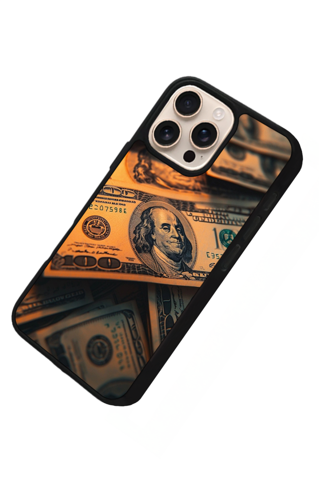 iPhone 15 Pro Uyumlu Para Tasarımlı Glossy Premium Kılıf