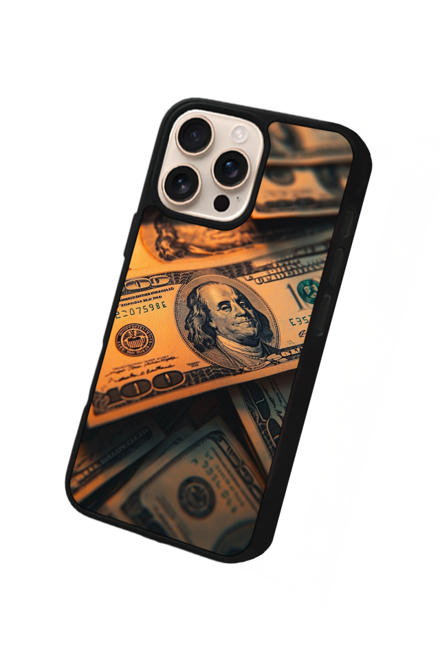 iPhone 15 Pro Uyumlu Para Tasarımlı Glossy Premium Kılıf