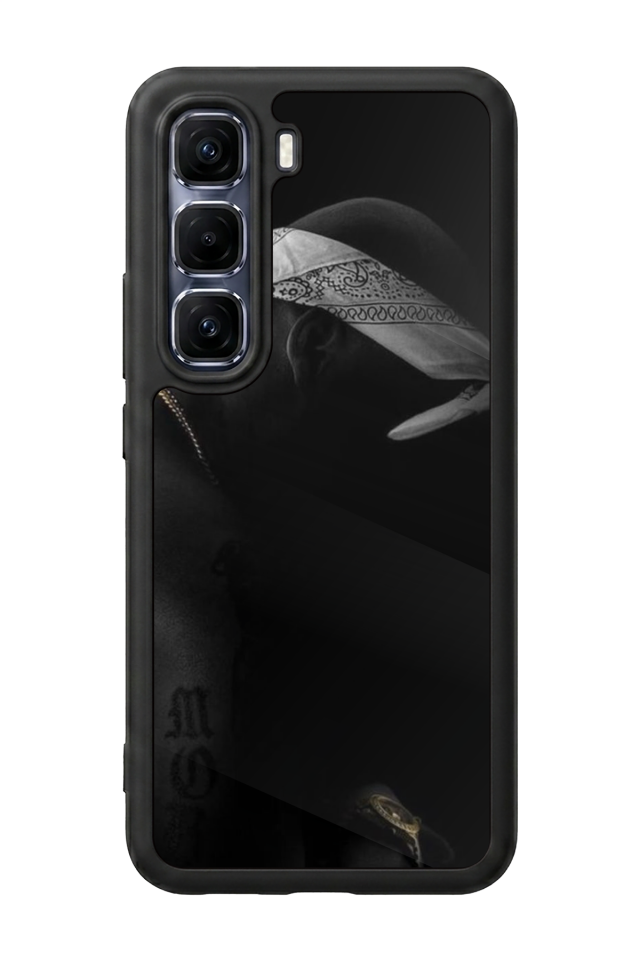Infinix Hot 60 Pro Plus Uyumlu Tupac Tasarımlı Glossy Premium Kılıf