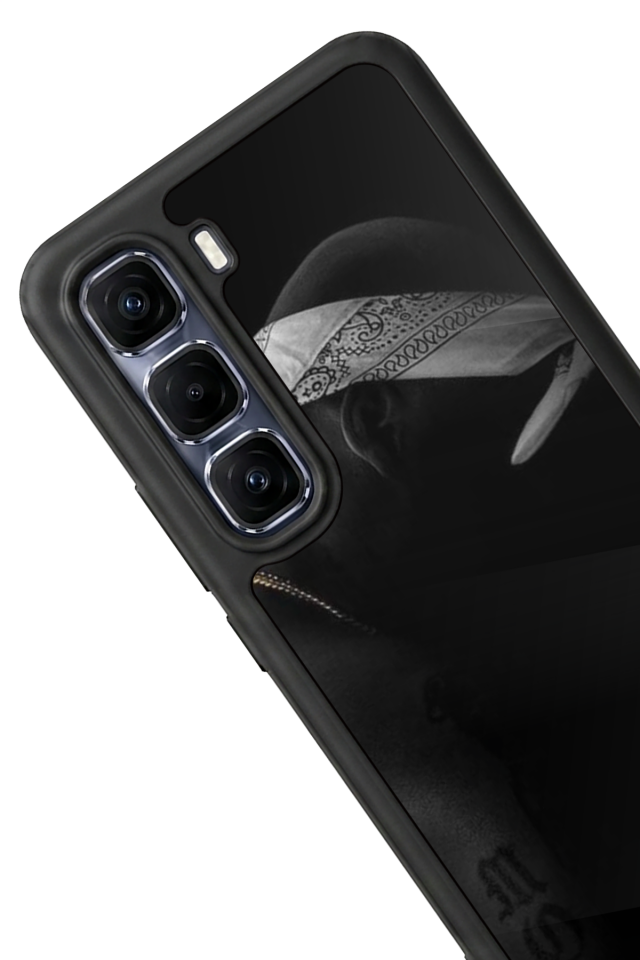 Infinix Hot 60 Pro Plus Uyumlu Tupac Tasarımlı Glossy Premium Kılıf