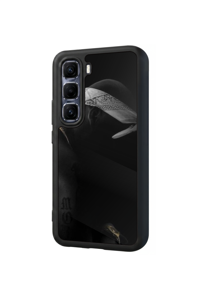 Infinix Hot 60 Pro Plus Uyumlu Tupac Tasarımlı Glossy Premium Kılıf