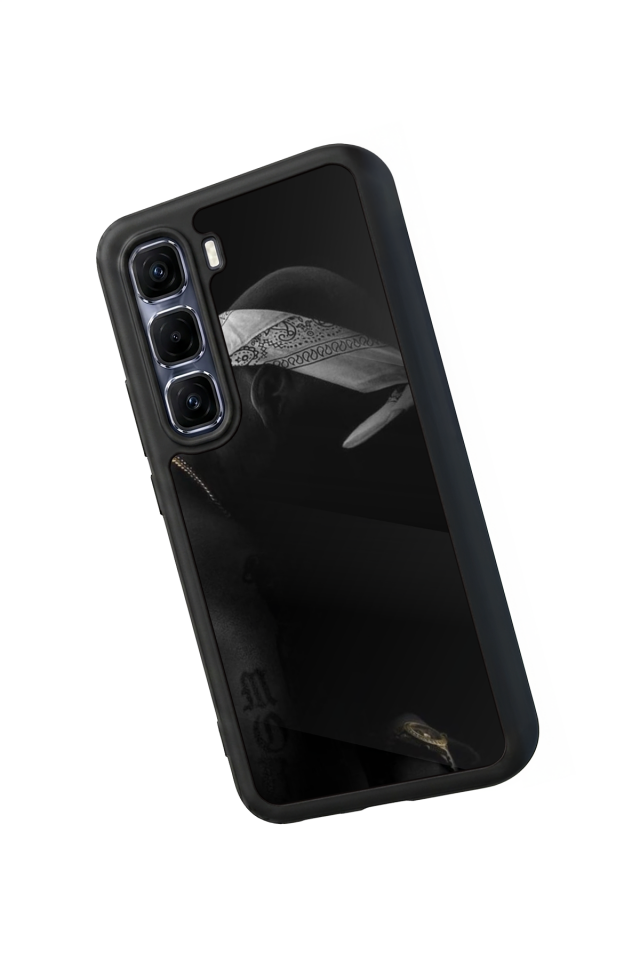 Infinix Hot 60 Pro Plus Uyumlu Tupac Tasarımlı Glossy Premium Kılıf