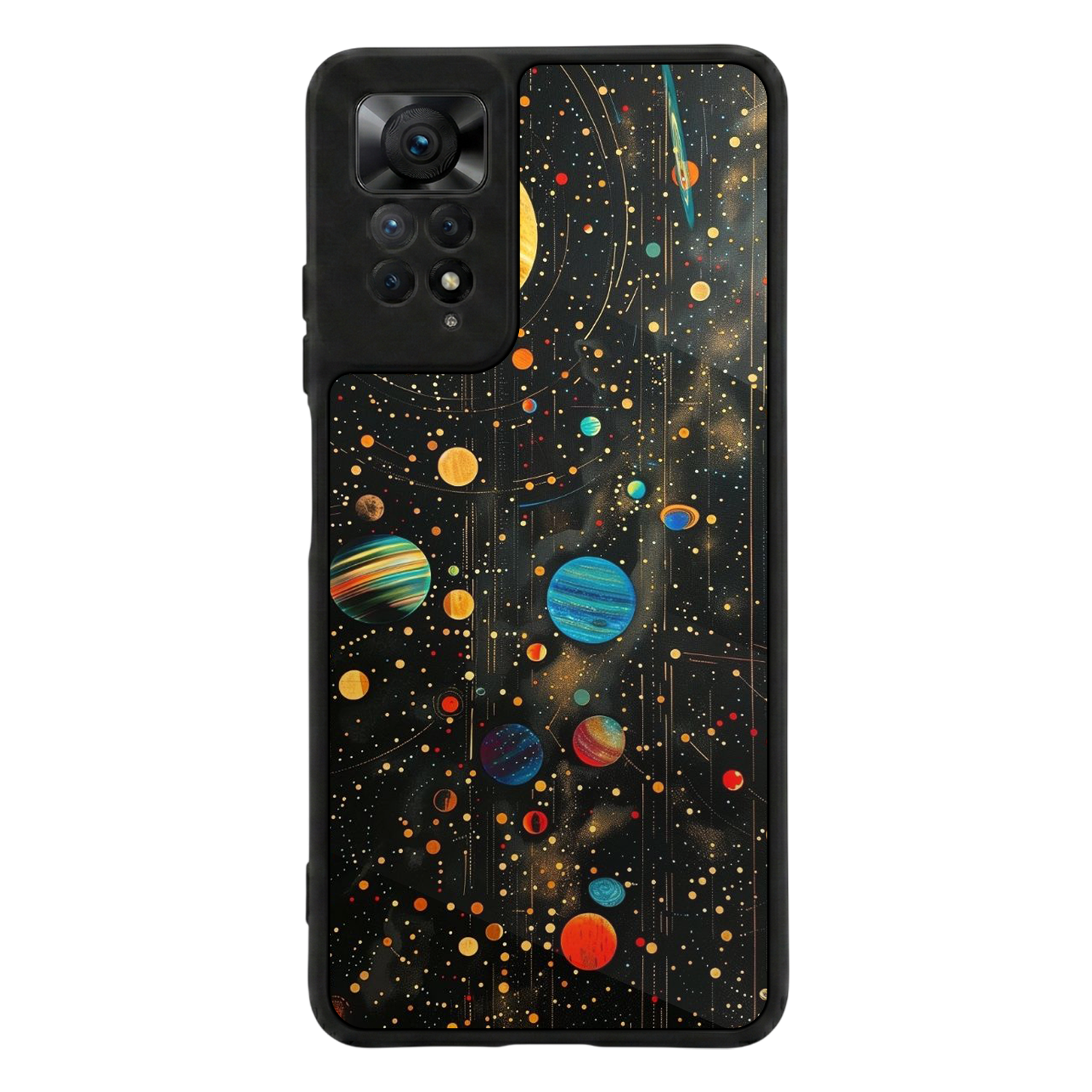 Xiaomi Redmi Note 12 Pro Uyumlu Uzay Tasarımlı Glossy Premium Kılıf