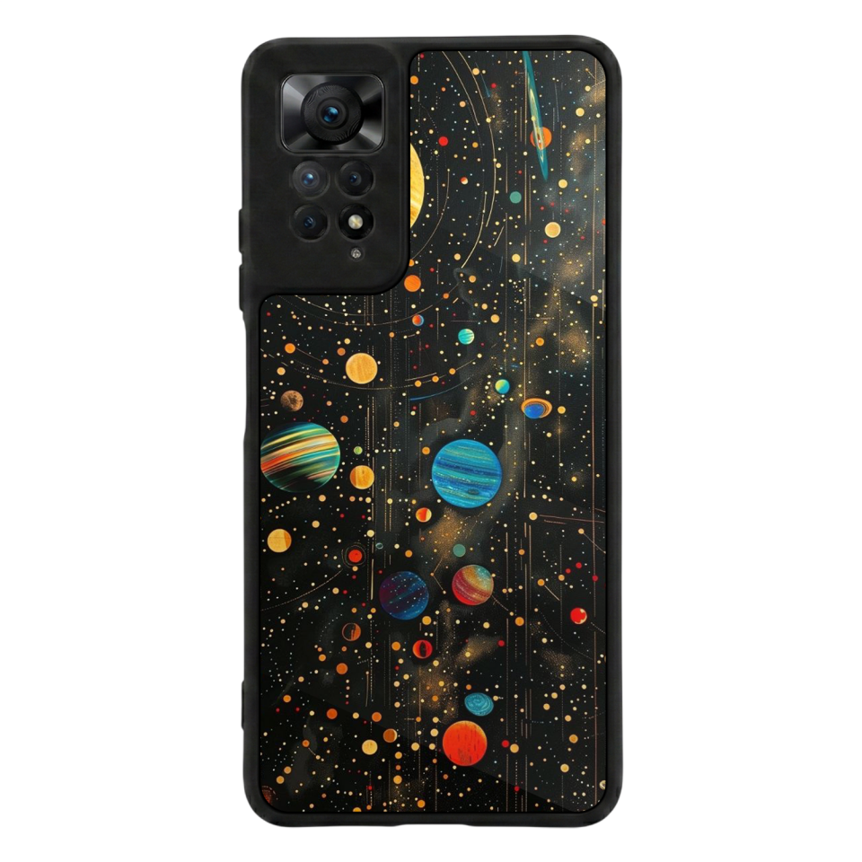Xiaomi Redmi Note 12 Pro Uyumlu Uzay Tasarımlı Glossy Premium Kılıf