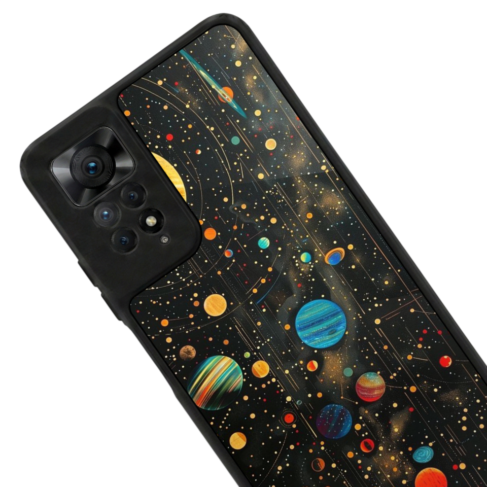Xiaomi Redmi Note 12 Pro Uyumlu Uzay Tasarımlı Glossy Premium Kılıf