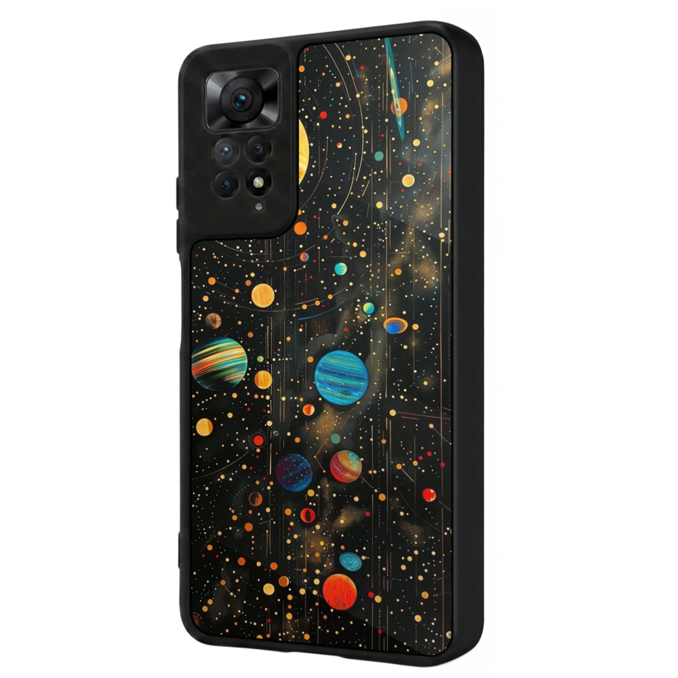 Xiaomi Redmi Note 12 Pro Uyumlu Uzay Tasarımlı Glossy Premium Kılıf