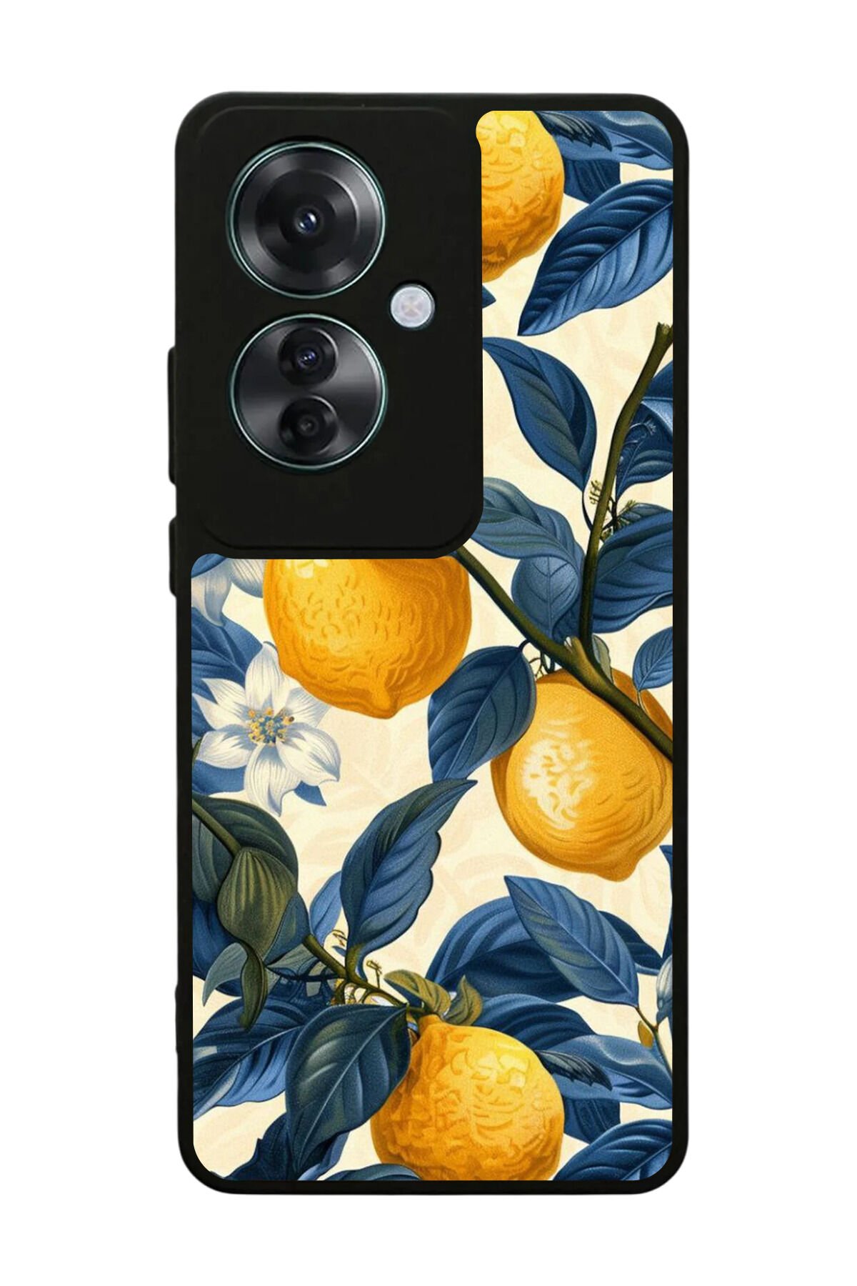 Oppo Reno 11F Uyumlu Limon Tasarımlı Glossy Premium Kılıf
